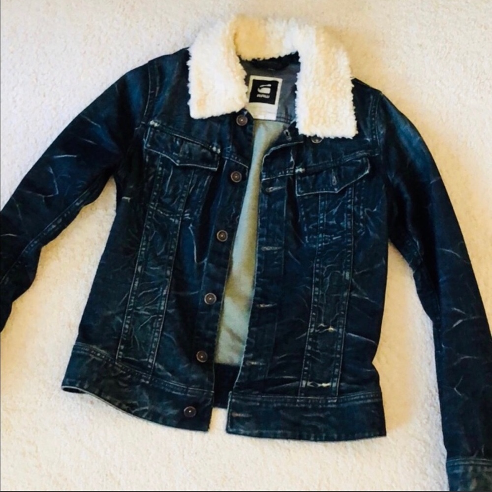 G Star Originals Raw Women Denim Shearling Size S